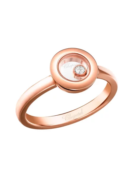 Pierścionek Chopard różowy