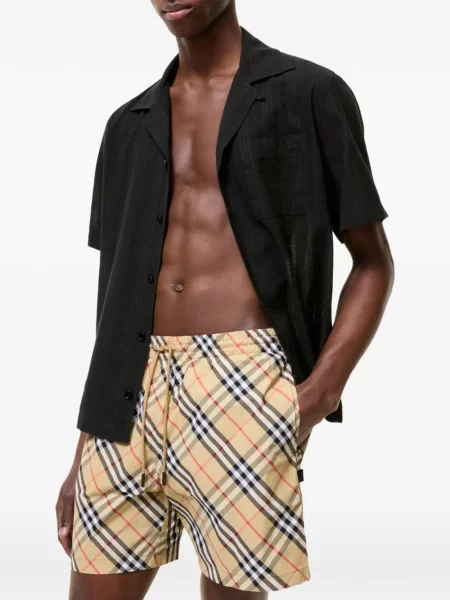 Slip de baie Burberry în carouri