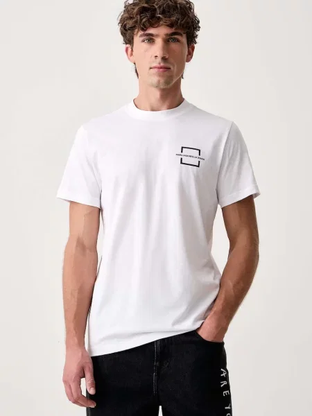 Karl Lagerfeld Jeans tričko pánske biela