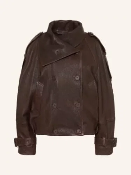 Acne Studios Kurtka Skórzana braun