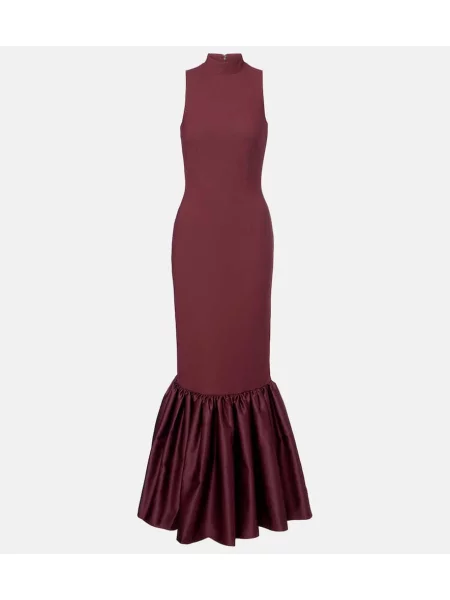 Rochie maxi Rotate de costum bordo