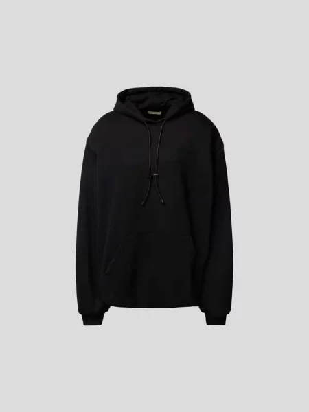 Bluza z kapturem o kroju oversized z wyhaftowaną marką The Mannei czarna