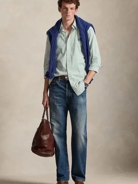 Košile Polo Ralph Lauren regular s límečkem button-down zelená