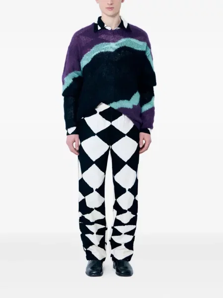 Pulover Nòmarythm Textile cu decolteu rotund violet