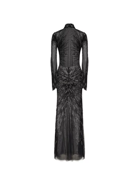 Lung rochie maxi Amen cu paiete negru