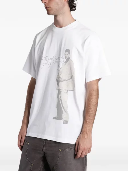 Tricou Carhartt Wip cu imagine alb