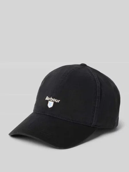 Czapka z daszkiem z czystej bawełny model CASCADE' Barbour czarna