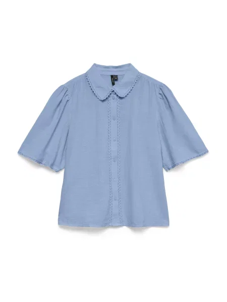 VERO MODA Bluză VMSIRI fumuriu albastru