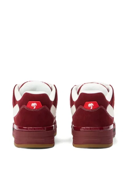 Sneakerși Palm Angels din piele de căprioară roșu