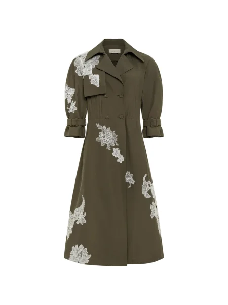 Trencz Hellessy koronkowy zielony