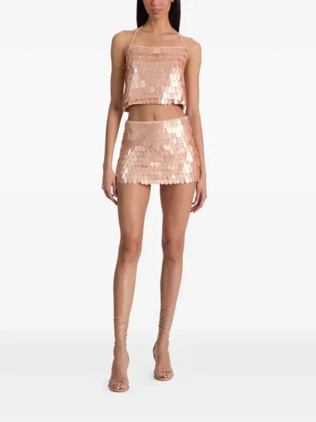 Top Alice + Olivia cu bretele roz