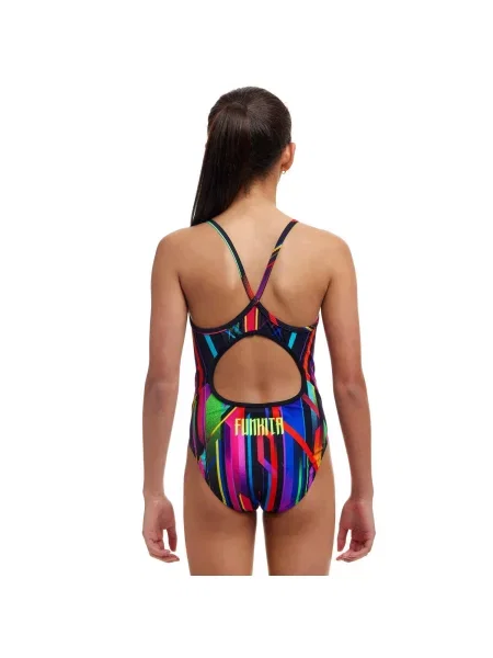 Strój kąpielowy dziewczęcy Funkita Baby Beamer Diamond Back zielony