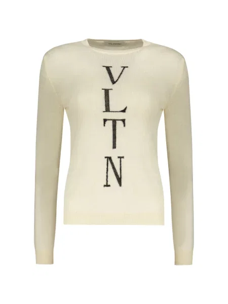 Pulover Valentino Garavani de lână cu decolteu rotund