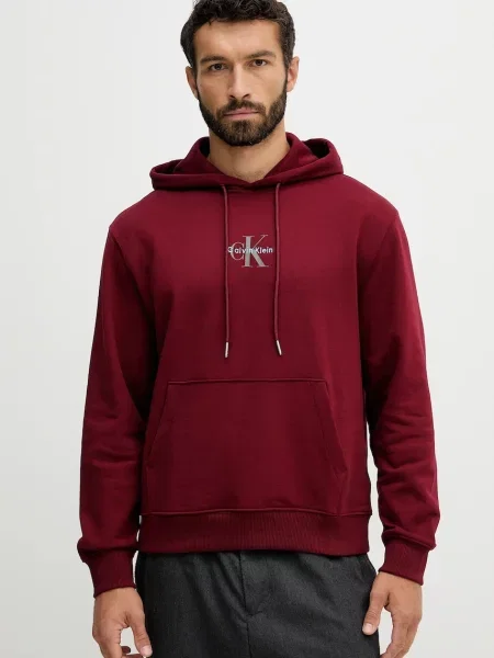Calvin Klein Jeans hanorac cu glugă bărbătesc din