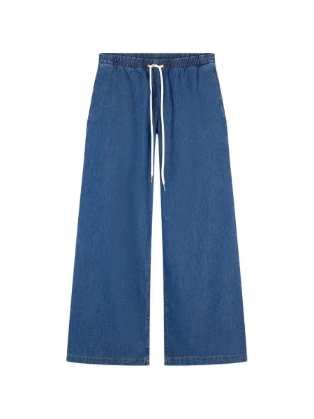 Blugi cu picior larg Tommy Hilfiger cu cordon albastru