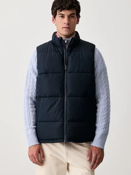U.S. Polo Assn. bezrękawnik Wide Baffle Gilet granatowa