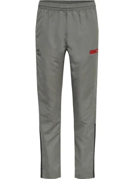 Hummel Pantaloni sport Pro Grid metalic / fumuriu / roșu gri