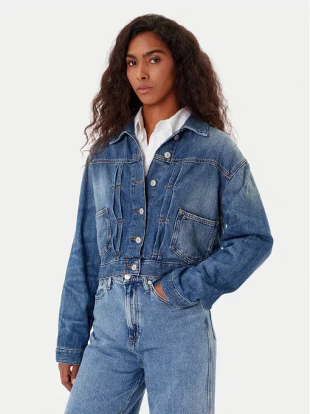 Tommy Jeans Kurtka jeansowa Granatowy