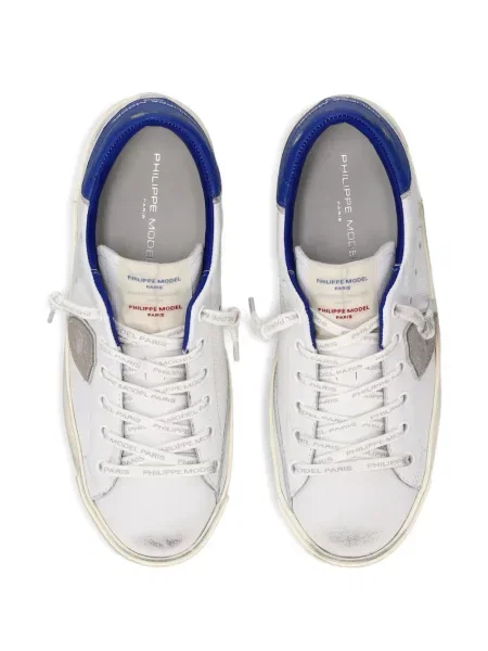 Sneakerși Philippe Model Paris cu aplicații alb