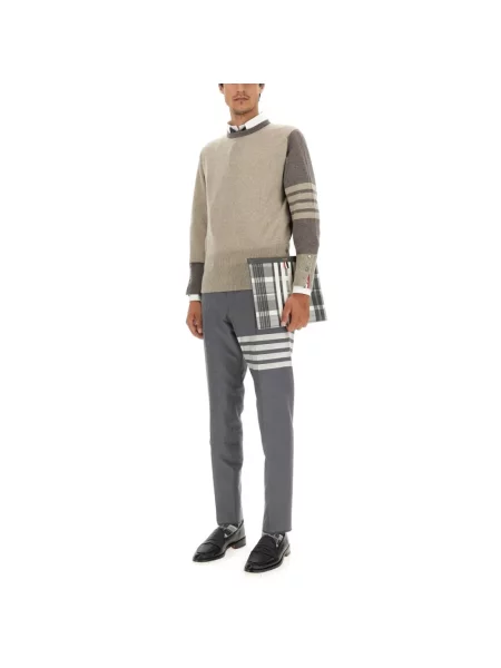 Sweter Thom Browne z kaszmiru beżowy