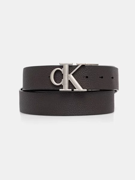 Calvin Klein curea reversibilă pentru bărbați din piele negru