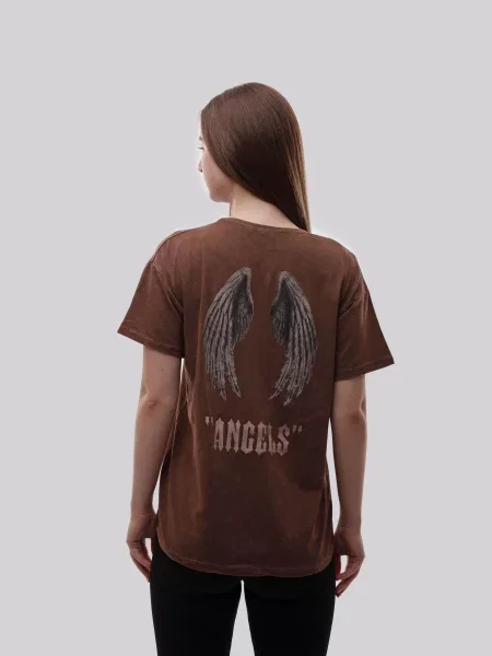 Футболка LUMO віскоза/поліестер коричневий
