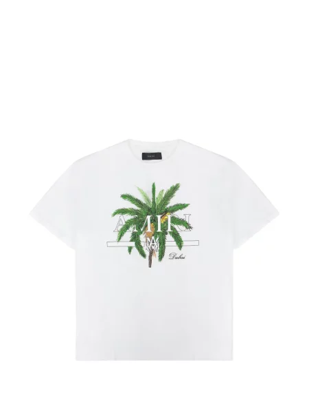 Tricou Amiri cu imagine alb