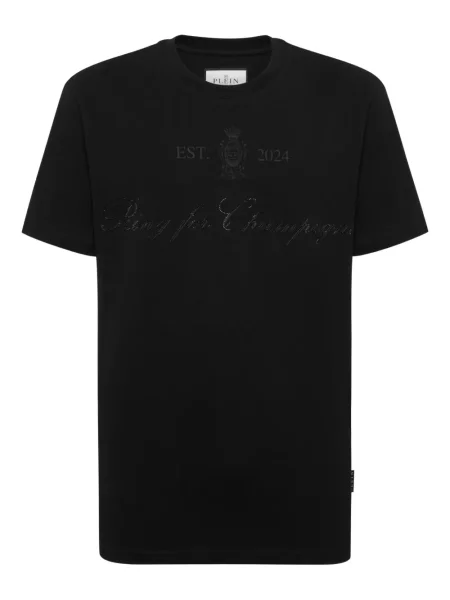 Tricou Philipp Plein cu imagine negru