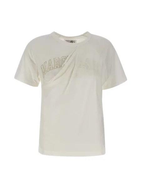 Koszulka Mm6 Maison Margiela z logo biała