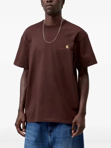 Marškinėliai Carhartt Wip ruda