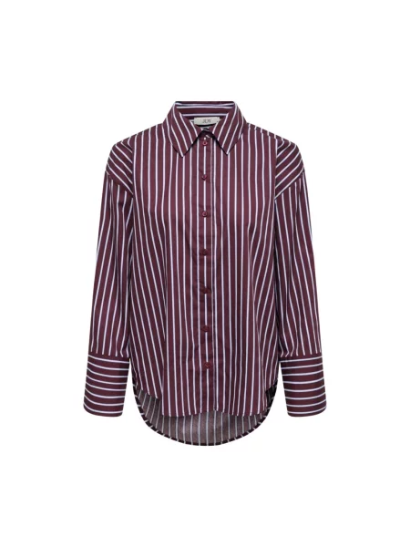 Koszula Jacqueline De Yong z długim rękawem czerwona