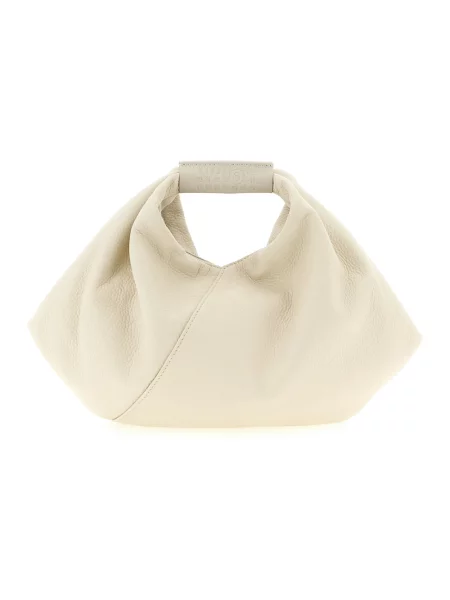 Maison Margiela torebka skórzana beżowa