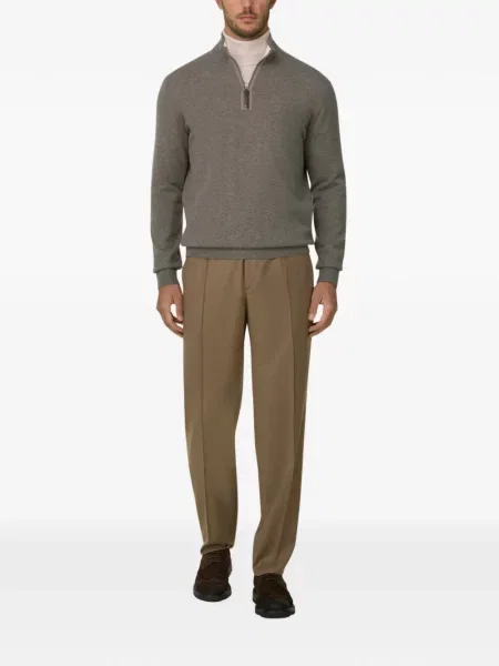 Pantaloni Boggi Milano de lână maro