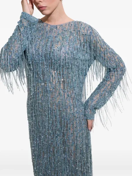Rochie midi Dina Melwani albastru