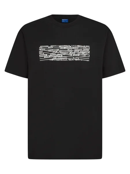 KARL LAGERFELD JEANS Tričko / biela čierna