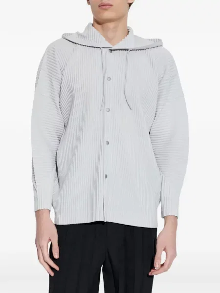 Яке Homme Plissé Issey Miyake с качулка сиво