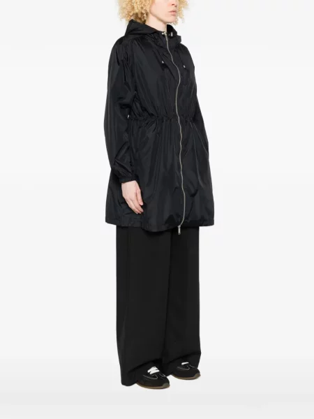Jachetă cu glugă Canada Goose cu glugă negru