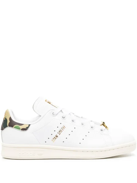 Sneakerși A Bathing Ape® din piele cu model camuflaj alb