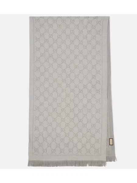 Fular Gucci de lână alb