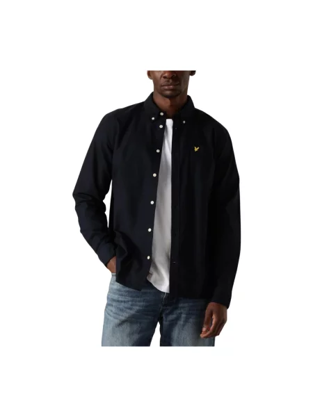 Koszula Lyle & Scott z twillu niebieska