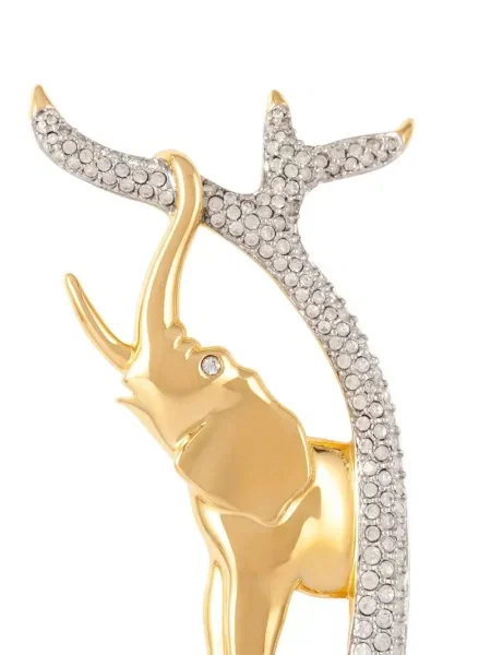 Sagė Swarovski su kristalais auksinė