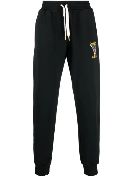Pantaloni Casablanca cu broderie tenis negru