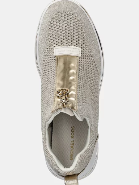 Кросівки MICHAEL Michael Kors Emmy Wedge Zip Slip On бежевий