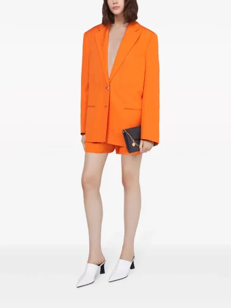 Vienakrūtis švarkas Stella Mccartney oranžinė