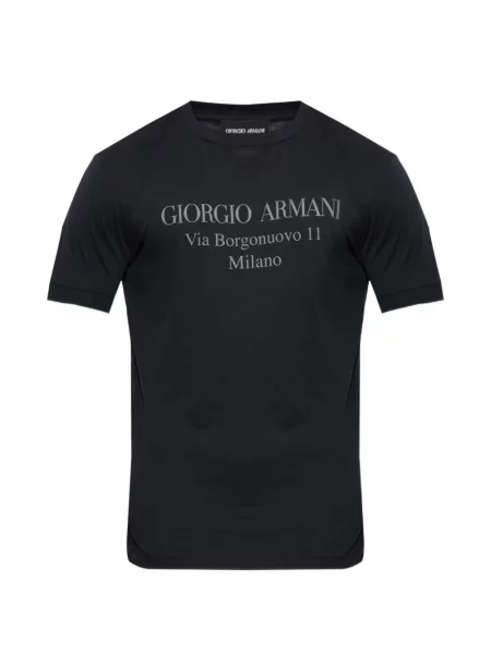 Tricou Giorgio Armani cu imagine albastru