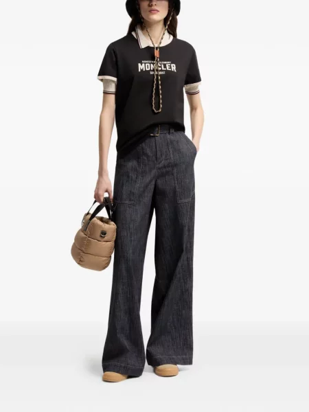 Tricou Moncler cu imagine negru