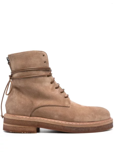 Šněrovací krajkové kotníkové boty Marsèll hnědé