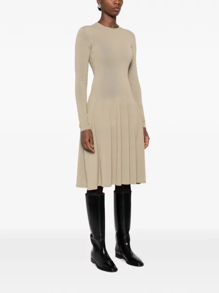 Rochie midi Toteme tricotate verde