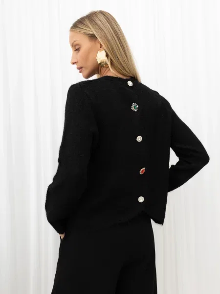Kardigan Italy Moda crna