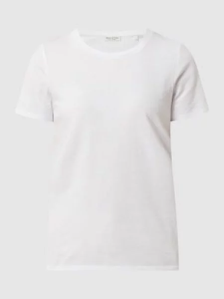 T-shirt z okrągłym dekoltem Marc O'polo biała